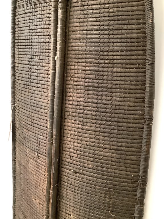 Basketry Shield From The DRC - 7