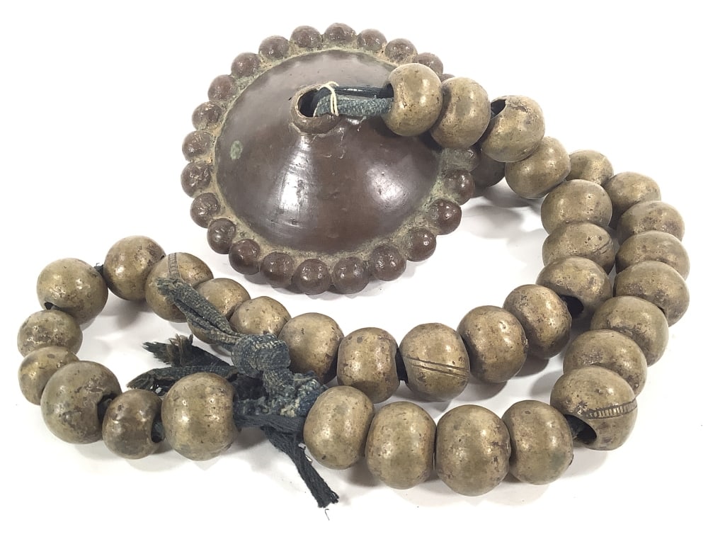 Nigerian Brass Waistbeads 34": Provenance: Collected by Sophia and Roy Sieber.
