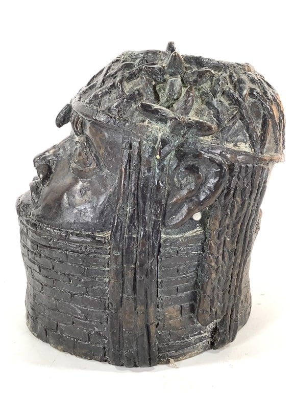 Benin Bronze Bust Later - 3