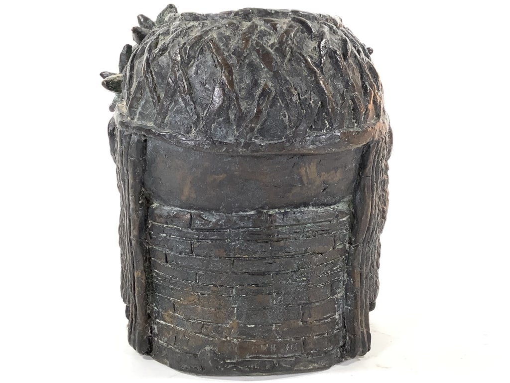 Benin Bronze Bust Later - 4