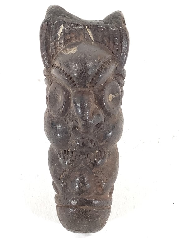 Bamum Ceramic Pipe With Figure - 2