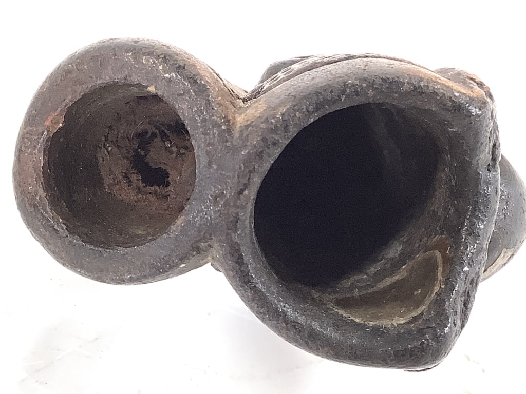 Bamum Ceramic Pipe With Figure - 4