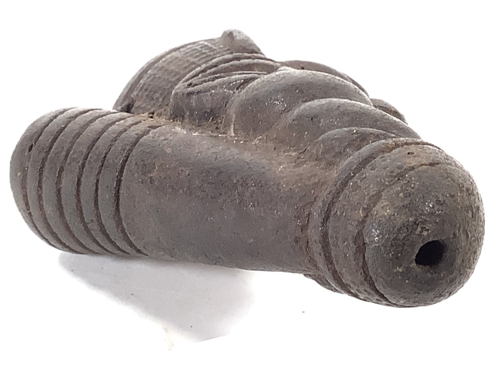 Bamum Ceramic Pipe With Figure - 5