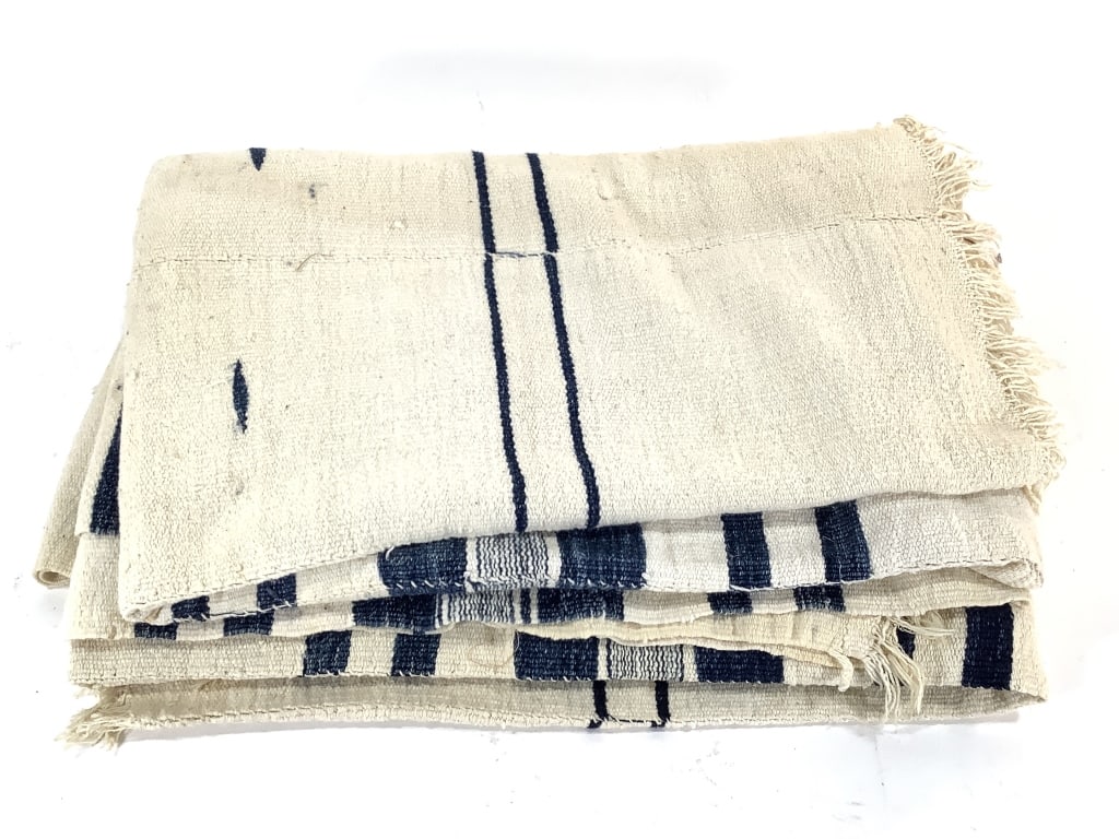 Hausa Fulani Cloth: 76"L x 46"W. 45"L x 76"L. Provenance: Collected by Sophia and Roy Sieber.
