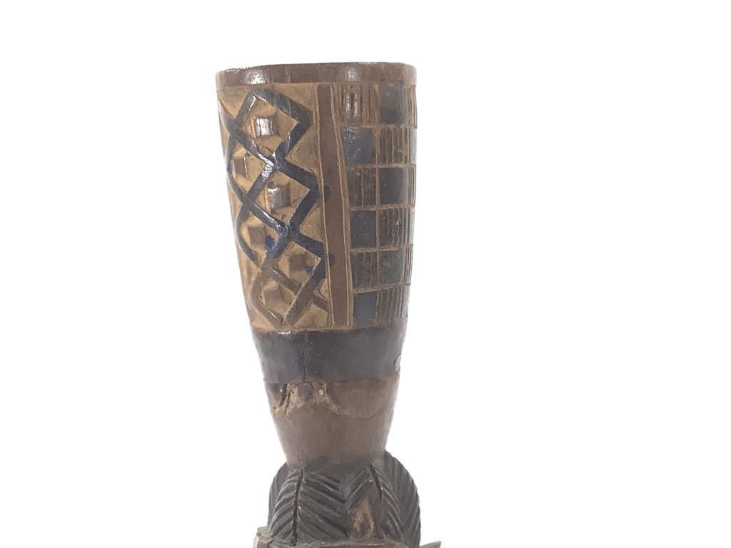 Carved Polychrome Rattle - 10