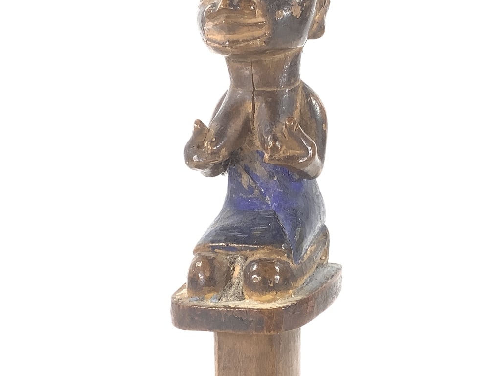 Carved Polychrome Rattle - 12