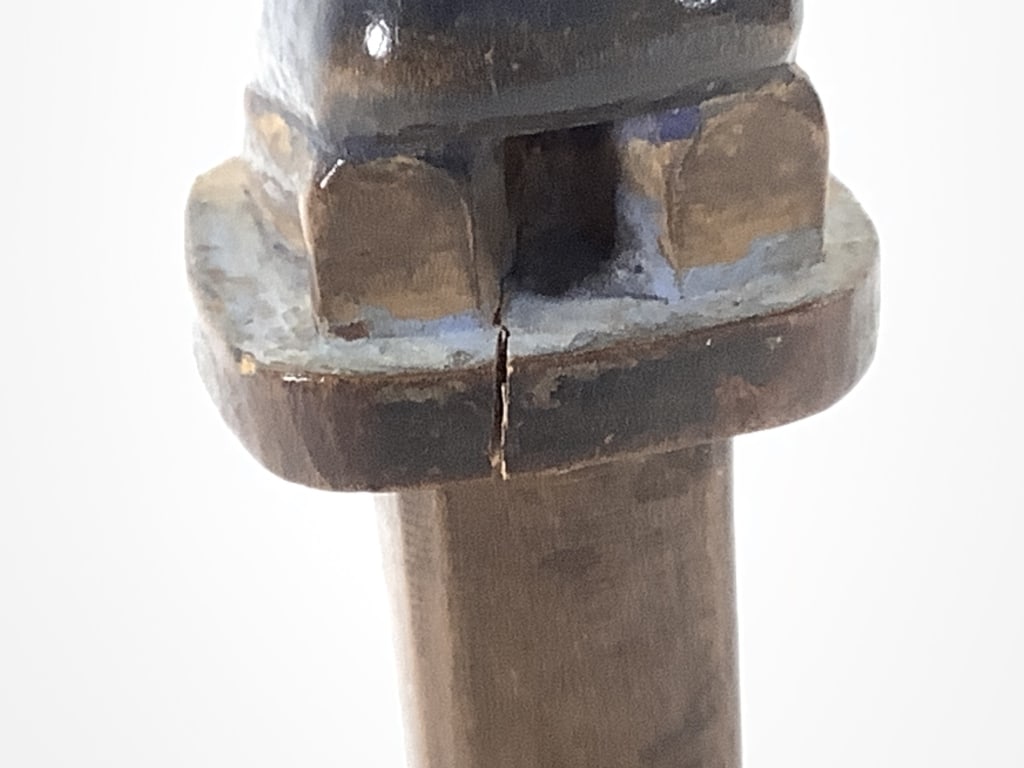 Carved Polychrome Rattle - 13