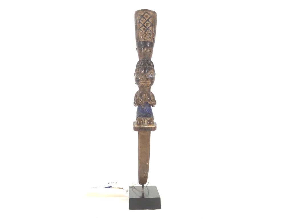 Carved Polychrome Rattle - 2