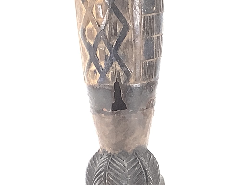 Carved Polychrome Rattle - 8