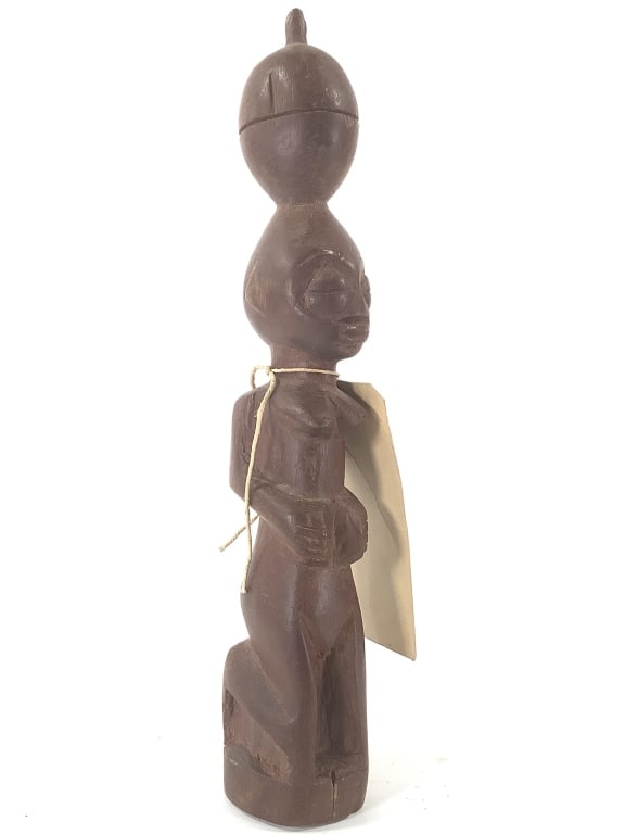 Wood Figure From Bala: 13"H. Provenance: Collected by Sophia and Roy Sieber.