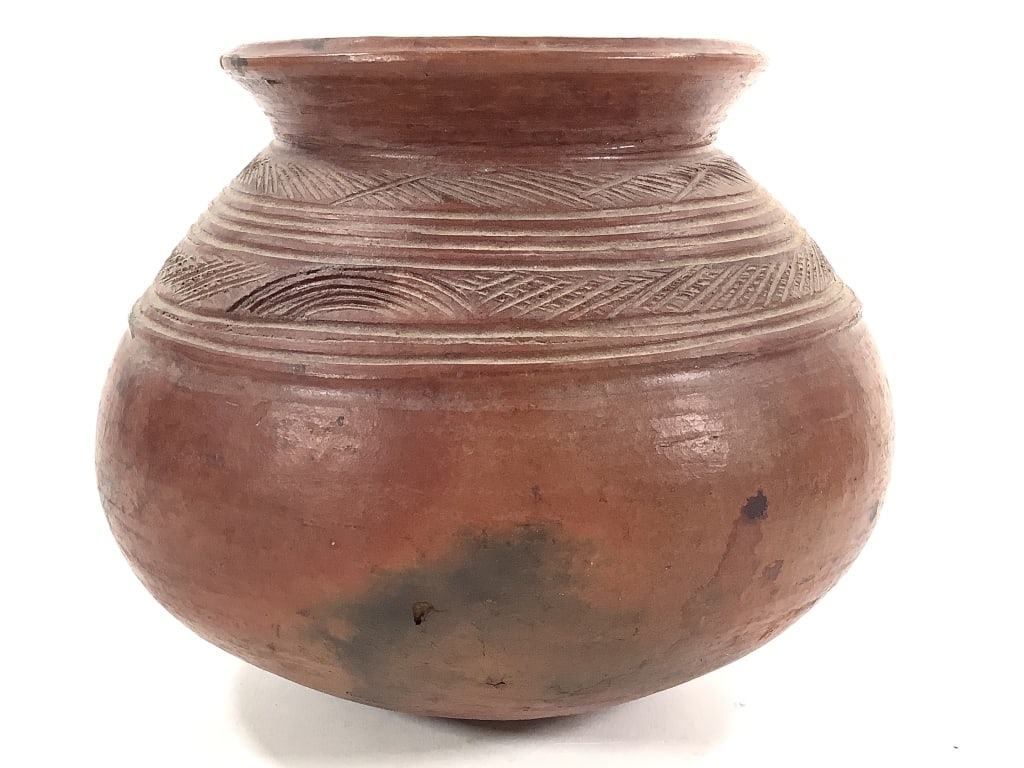 Owo Ceramic Engraved Pot - 3