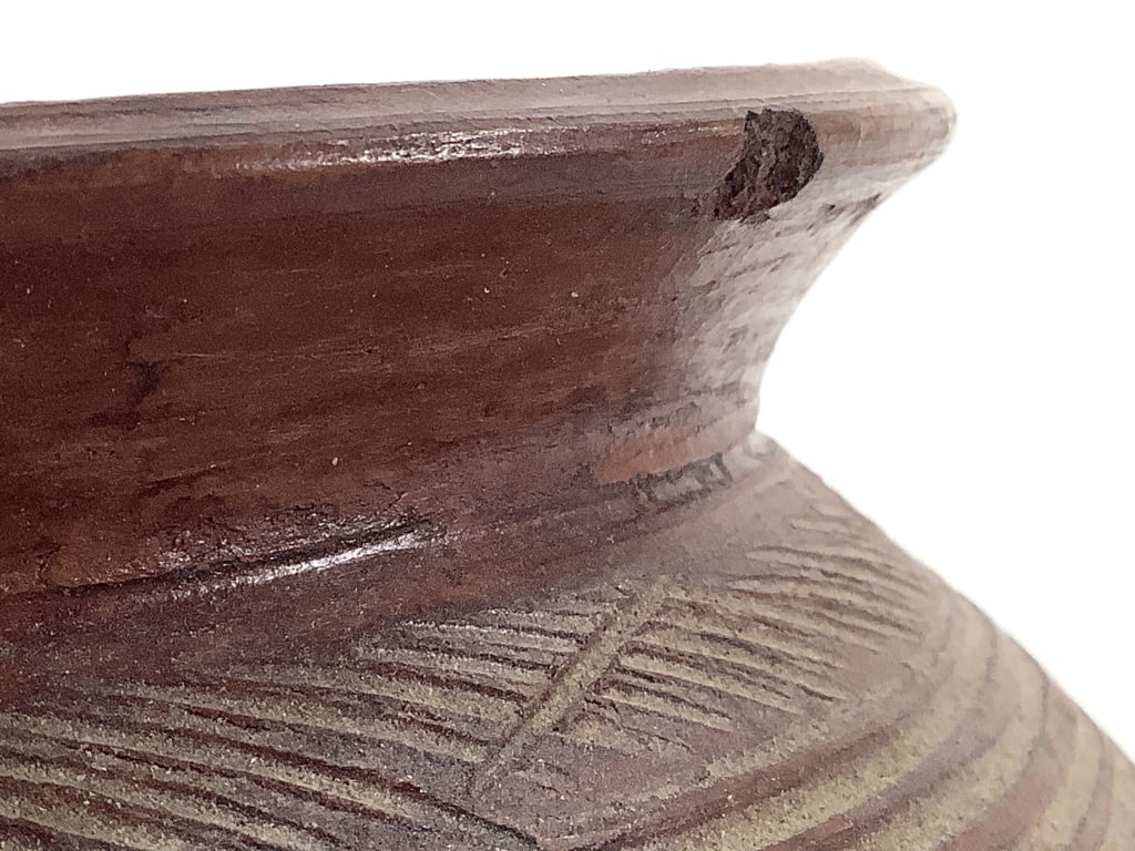 Owo Ceramic Engraved Pot - 5