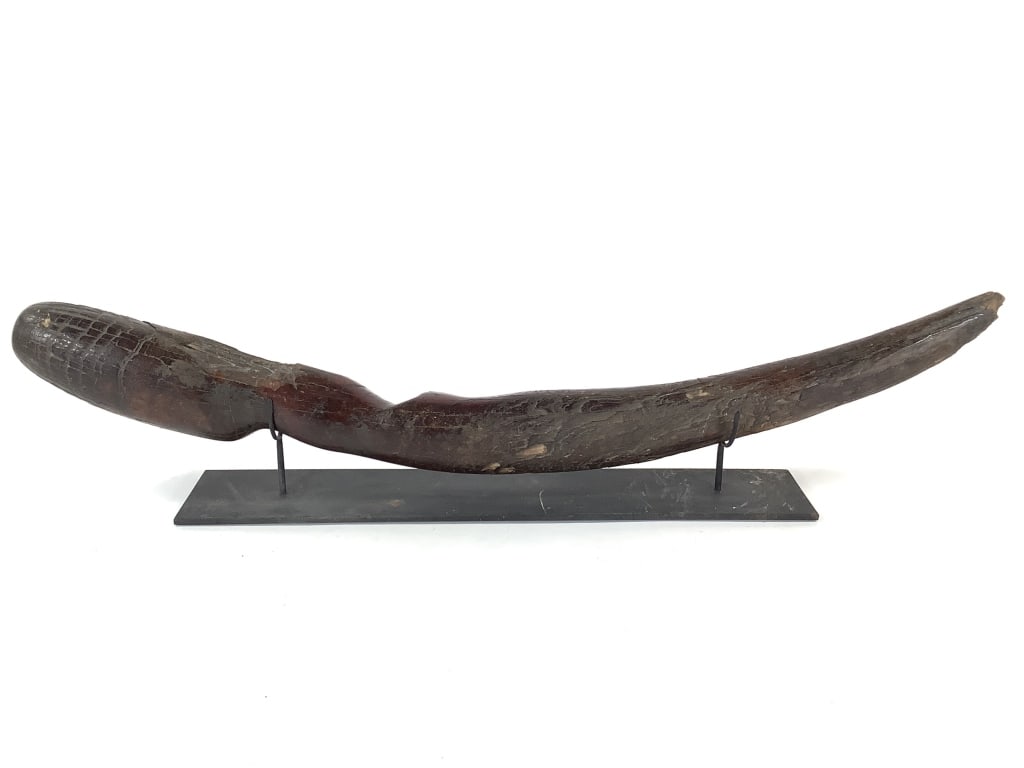 Tusk Pestle From Zaire: 26"L. Provenance: Collected by Sophia and Roy Sieber.