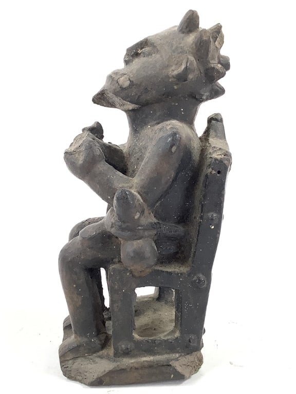 Seated Ceramic Figure - 4