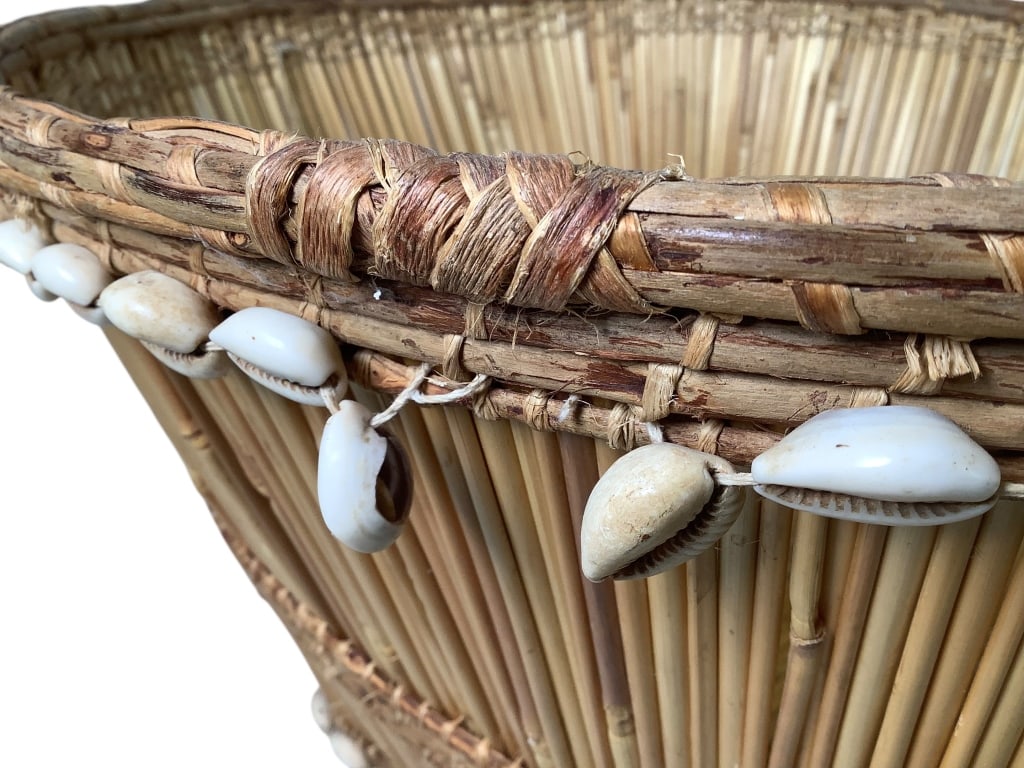 Cowries Shell Adorned Basket - 2