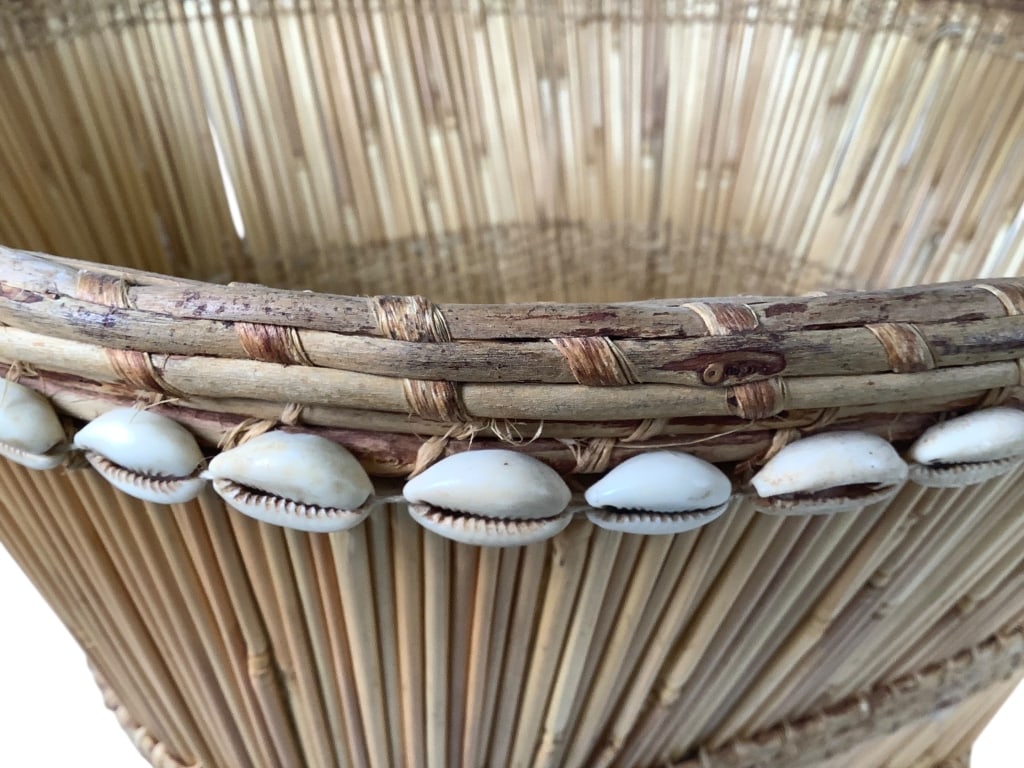 Cowries Shell Adorned Basket - 3