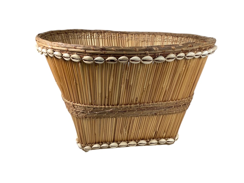 Cowries Shell Adorned Basket - 4