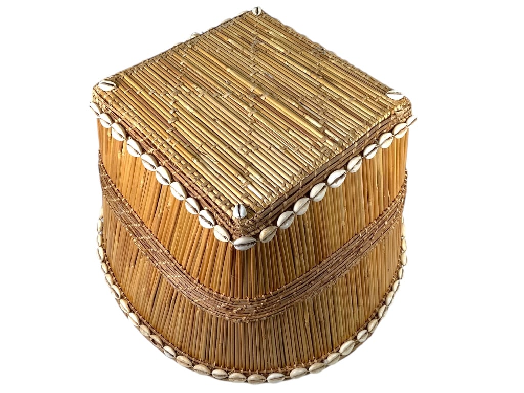 Cowries Shell Adorned Basket - 5