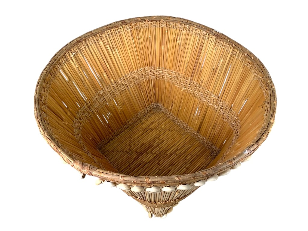 Cowries Shell Adorned Basket - 6