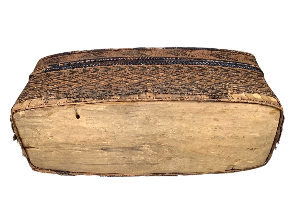 Kuba Wickerwork Lidded Basket - 5