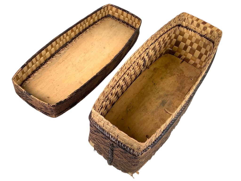 Kuba Wickerwork Lidded Basket - 6