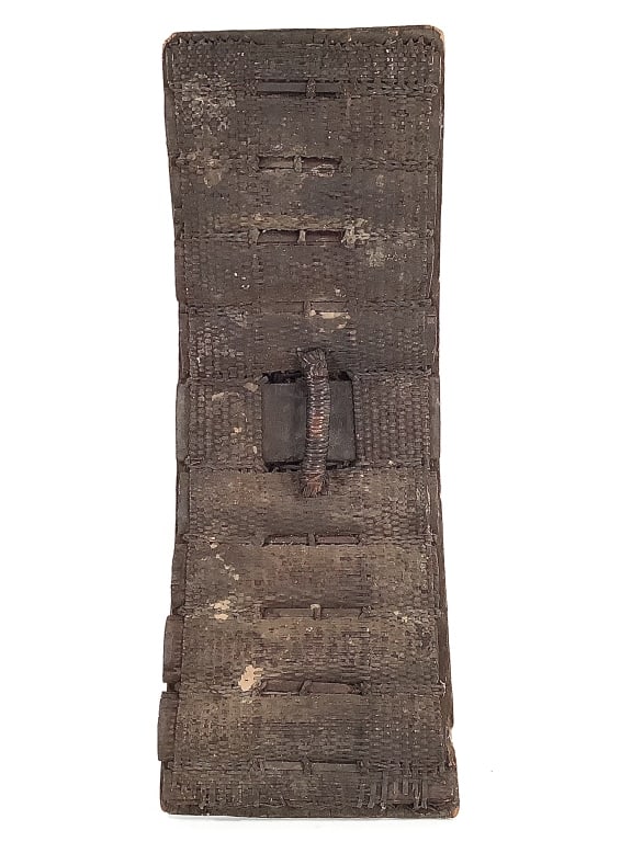 Basketry Shield With Wood Base The DRC (1 of 9)