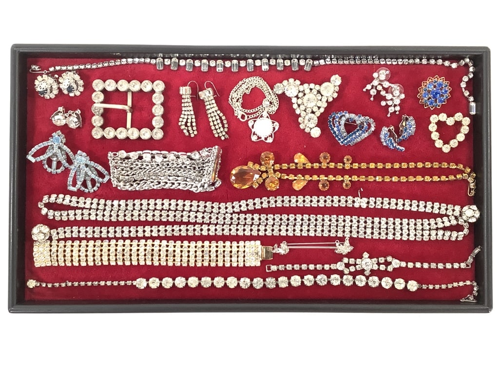 Bling! Rhinestone Necklaces Pins Earrings+ (1 of 6)