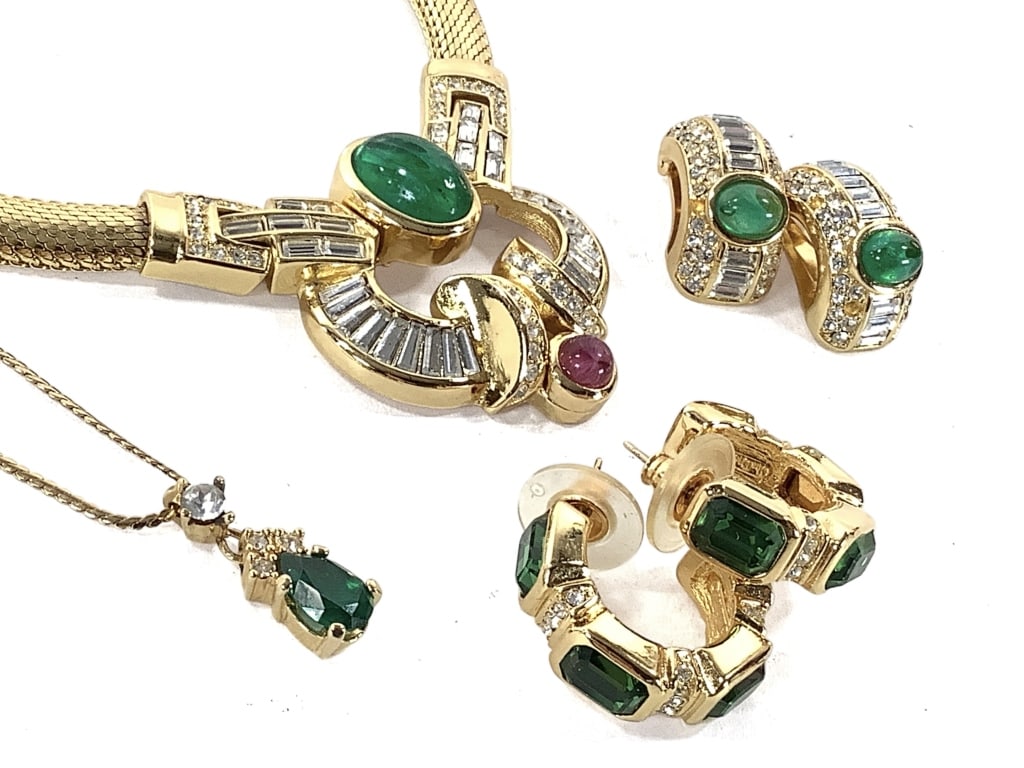 Christian Dior Green Stone Jewelry (1 of 12)