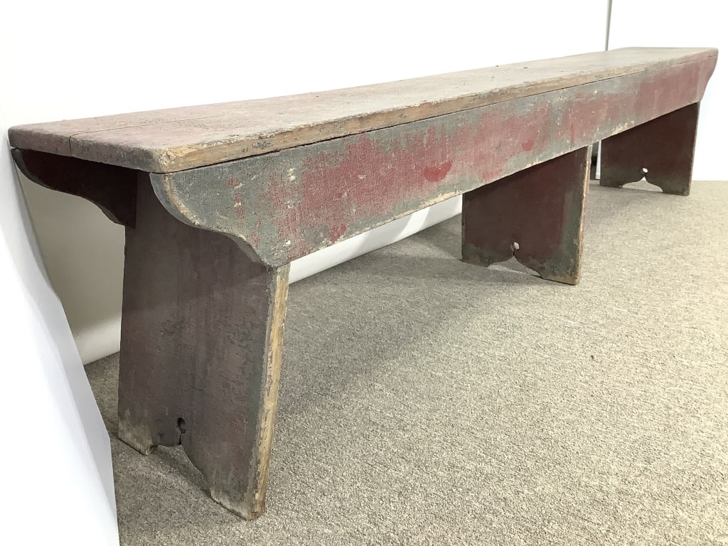 Primitive Bench w Old Paint - 2