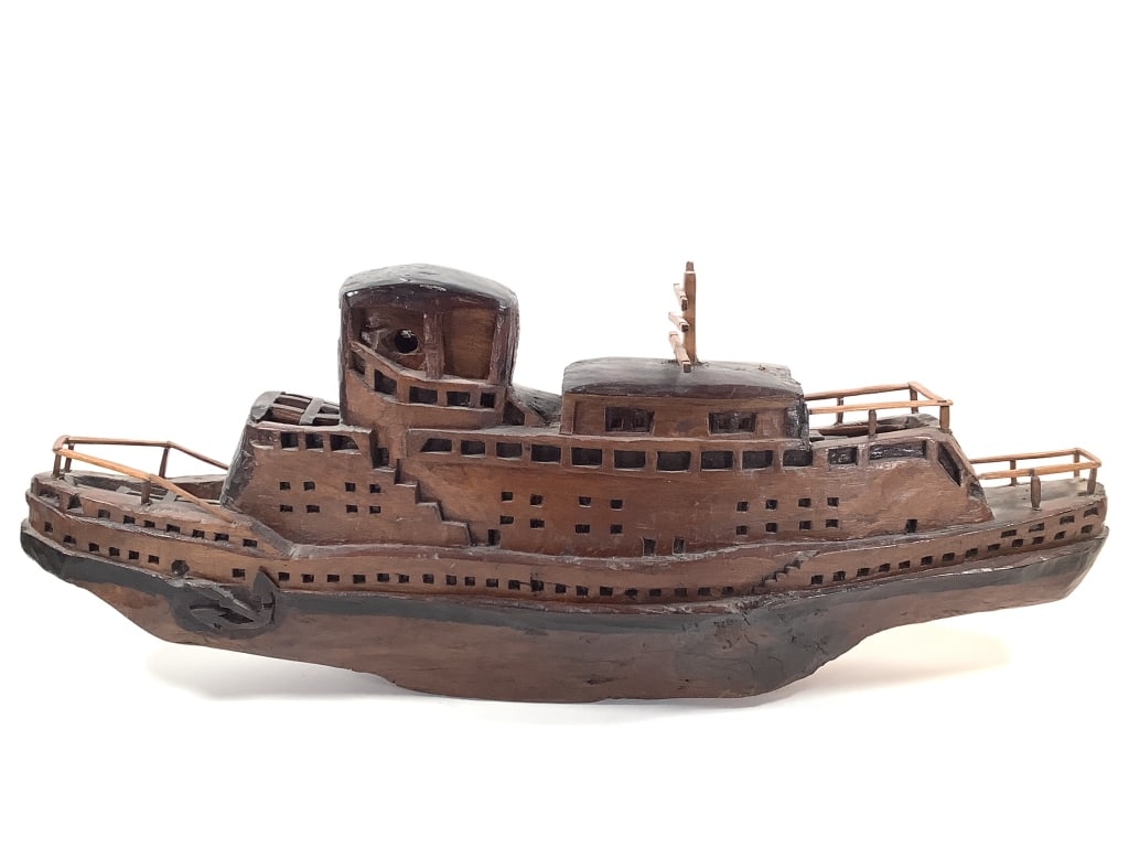 Carved Boat Folk Art (1 of 9)