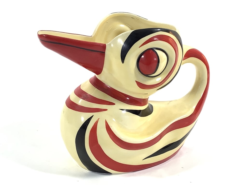 Erphila 923 Czech Ceramic Duck Pitcher (1 of 8)