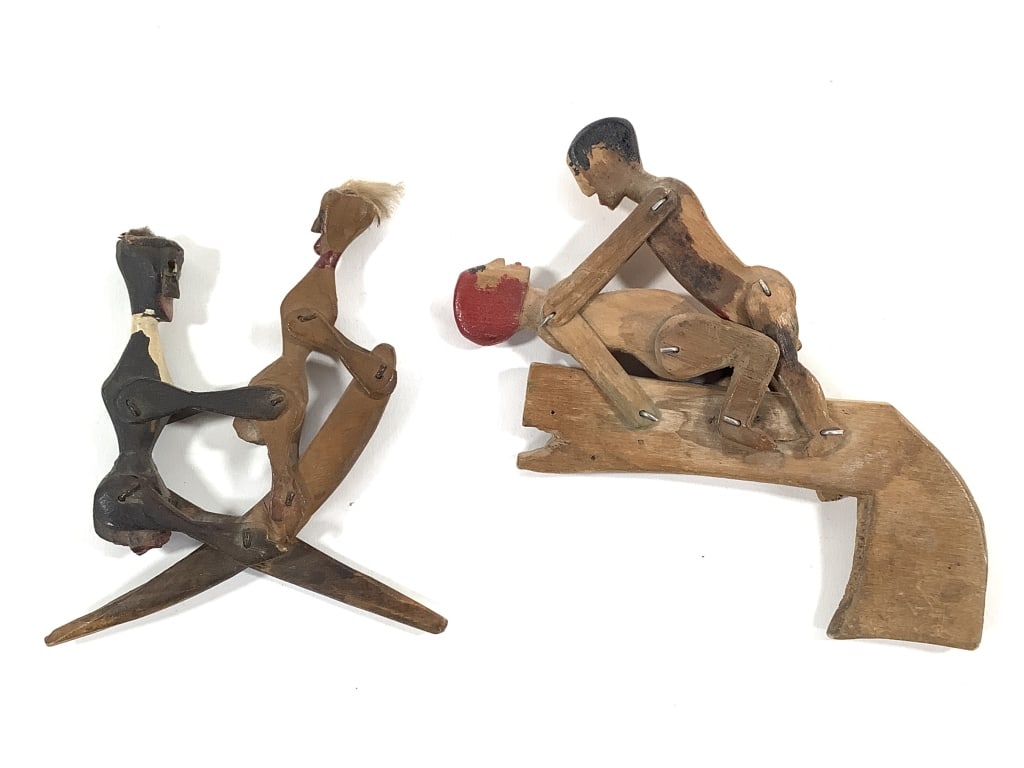 2 Pornographic Folk Art Mechanical Toys (1 of 7)