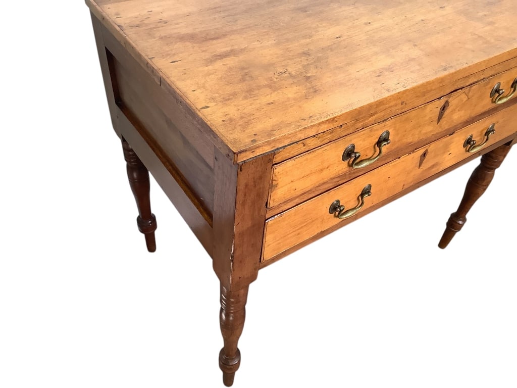 Antique 2 Drawer Work Table - 3