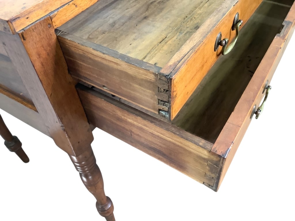 Antique 2 Drawer Work Table - 6