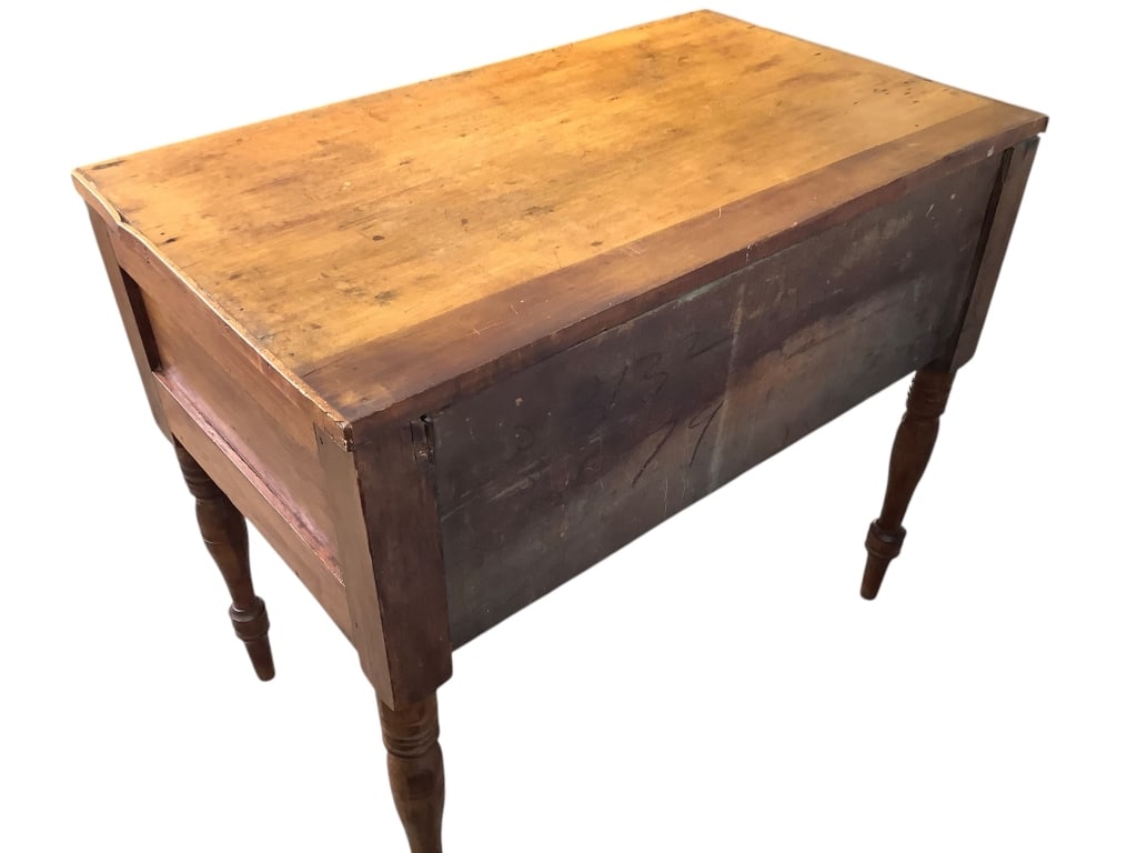 Antique 2 Drawer Work Table - 8