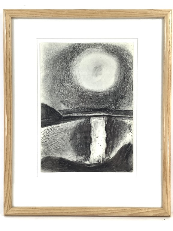 Martha Armstrong Charcoal Drawing 20th C (1 of 5)