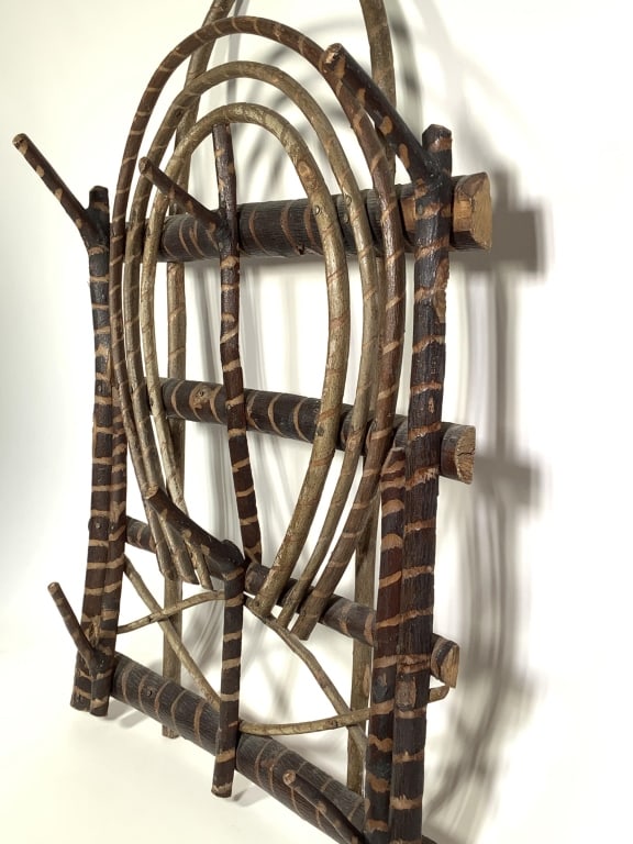 Folk Art Twig Hat Rack - 2