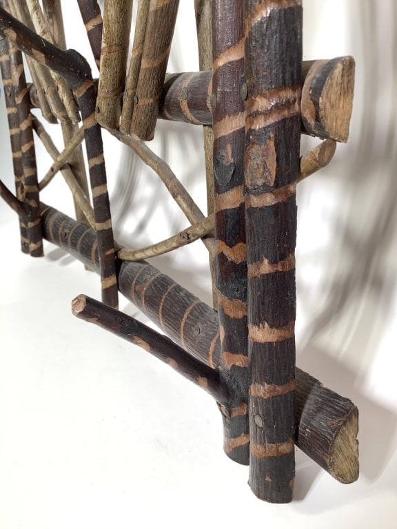 Folk Art Twig Hat Rack - 3