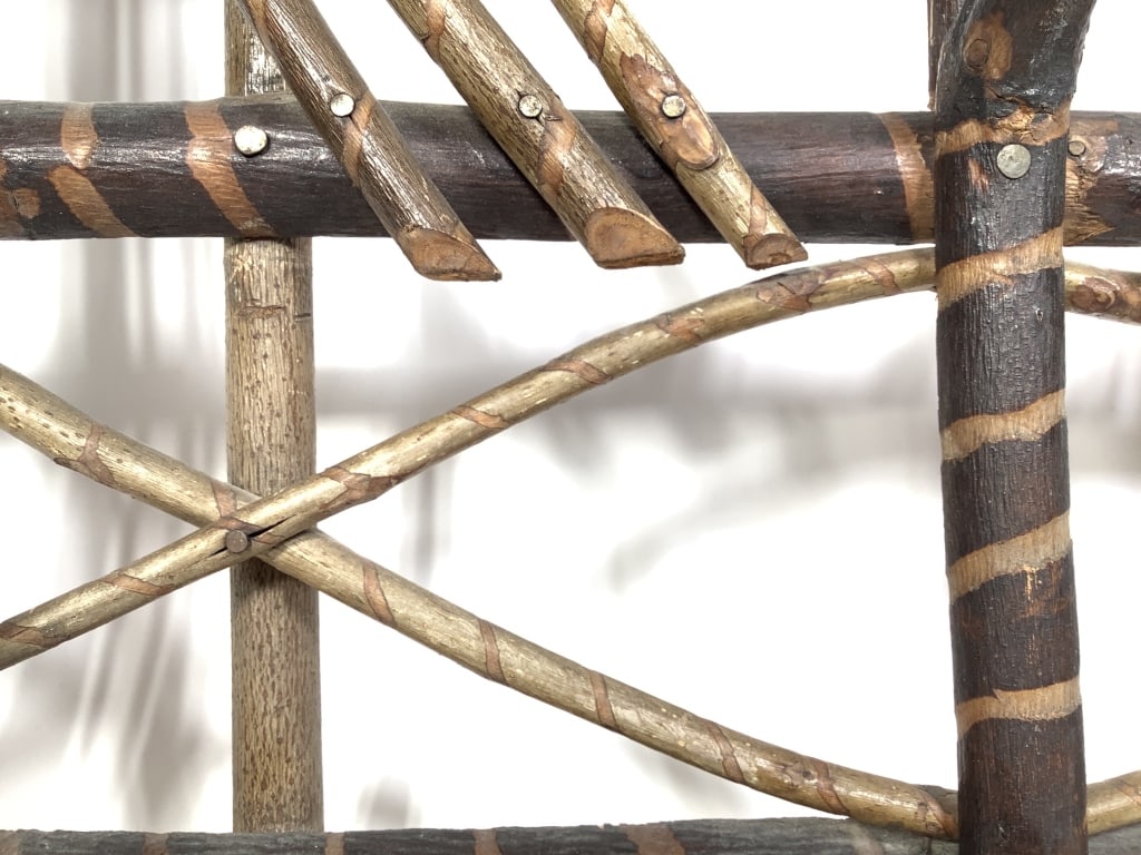 Folk Art Twig Hat Rack - 4