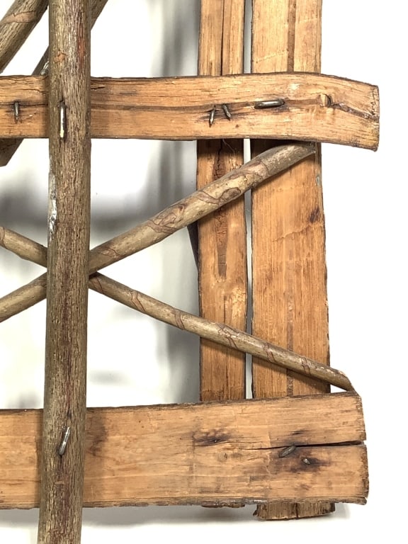 Folk Art Twig Hat Rack - 6