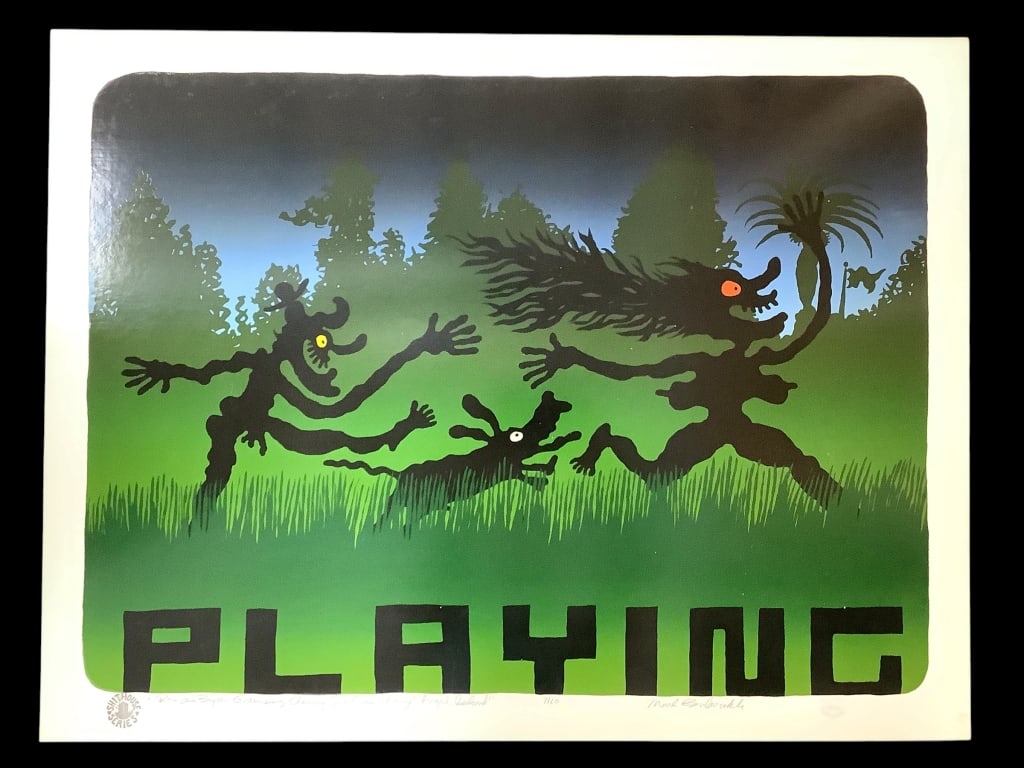 Mark Bulwinkle Silkscreen 1970s Playing 7/10 (1 of 8)