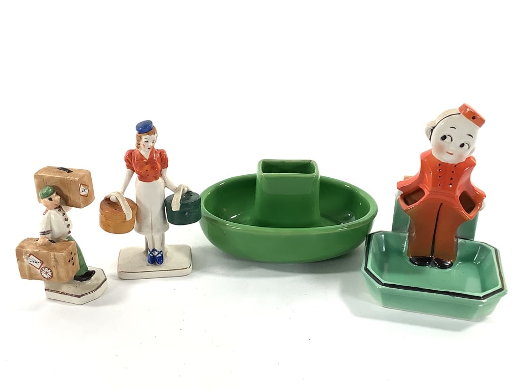 4 Art Deco Ceramics S&P Smoking Accessories (1 of 15)