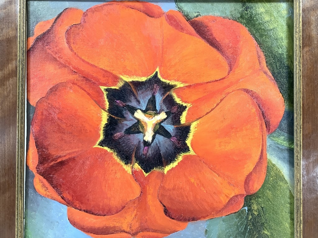 Poppy Painting Unsigned Framed - 2
