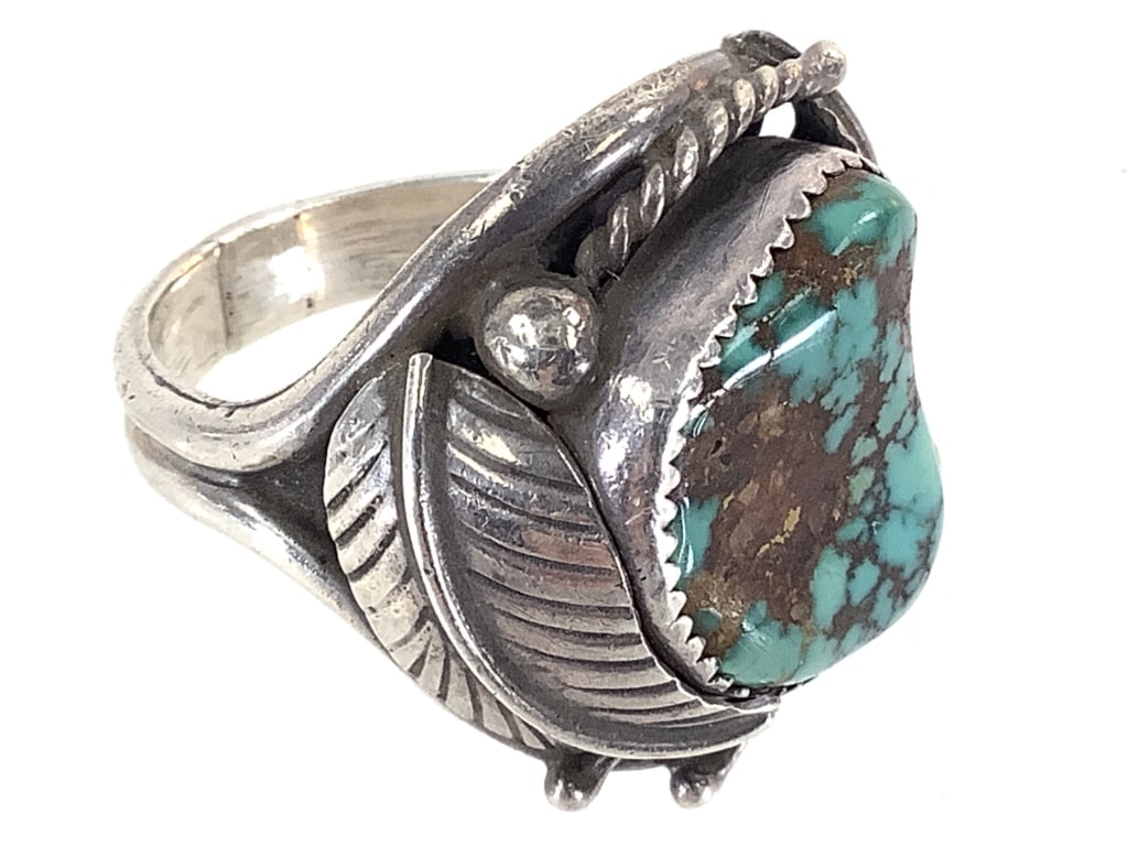 HMIJ Sterling & Turquoise Ring 15g TW (1 of 6)