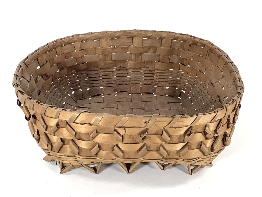 Early Curlicue Fancy Work Splint Basket (1 of 6)