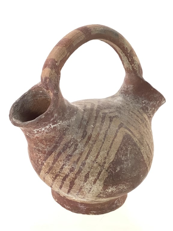 Pueblo Polychrome Wedding Vase w/ Painted Details (1 of 7)