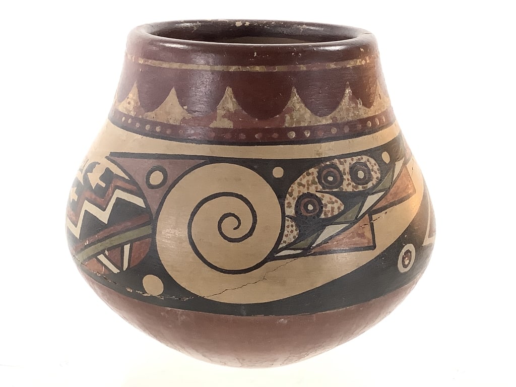 Polychrome Geometric Pottery Olla (1 of 8)