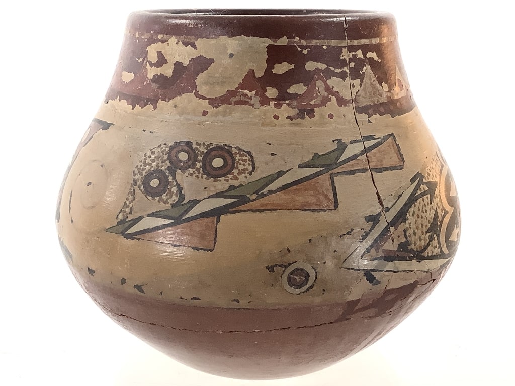Polychrome Geometric Pottery Olla - 2
