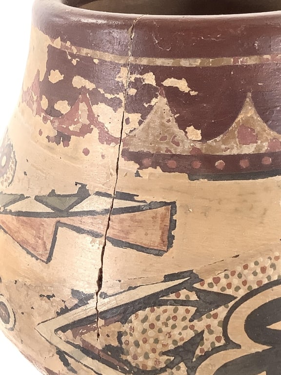 Polychrome Geometric Pottery Olla - 3