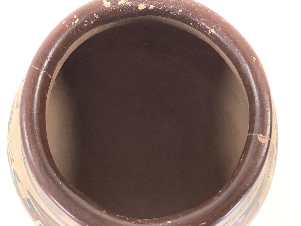 Polychrome Geometric Pottery Olla - 4